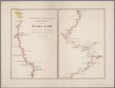 X a, uit: Topographical and geological sketch-map of the Samba-river / comp. from croquis, made by the author [G.A.F. Molengraaff] during his flying survey in October 1894
