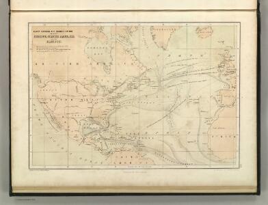 Chart Shewing (sic) the Communication between Europe, North America, and the Pacific.