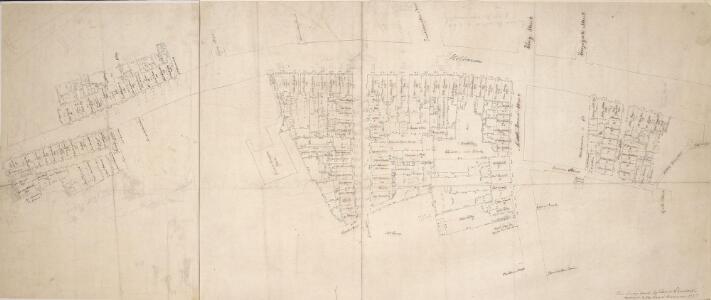 Plan of property comprising individual houses at in Holborn