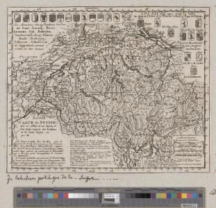 Carte de Suisse avec ses alliéz et ses sujets et des trois ligues des Grisons et de leurs sujets &c