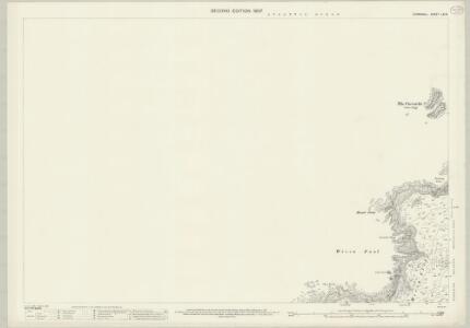 Cornwall LXI.9 (includes: Zennor) - 25 Inch Map