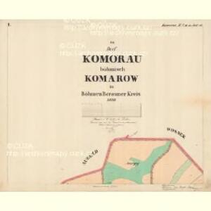 Komorau - c3299-1-001 - Kaiserpflichtexemplar der Landkarten des stabilen Katasters