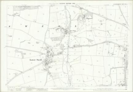 Gloucestershire XXII.13 (includes: Maugersbury; Stow on the Wold; Swell) - 25 Inch Map