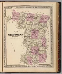 Plan of Windsor Co., Vermont.