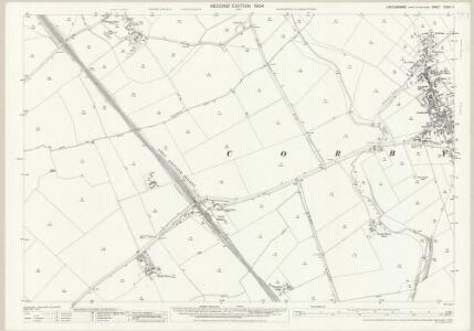 Lincolnshire CXXXI.11 (includes: Burton Coggles; Corby; Swayfield) - 25 Inch Map