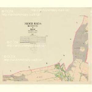 Nieder Kalna (Dolnj Kalna) - c1306-1-002 - Kaiserpflichtexemplar der Landkarten des stabilen Katasters