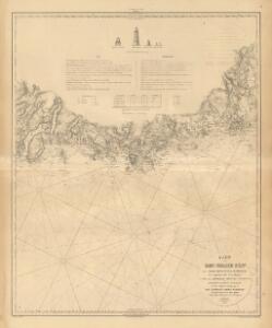 Museumskart 217-25: Kart over Den Norske Kyst fra Christiansand til Lindesnæs