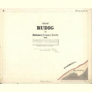 Rudig - c8860-1-001 - Kaiserpflichtexemplar der Landkarten des stabilen Katasters