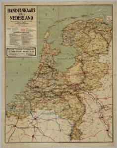 Handelskaart van Nederland / naar de nieuwste officiëele gegevens bewerkt