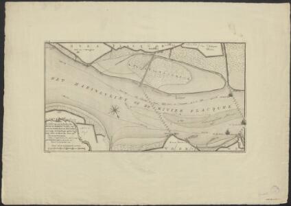 Kaart van een gedeelte der rivier het Haringvliet, van boven den Stadsen Hoek tot Hellevoetsluis, met eenige dwarspeilingen, gedaan by laag water in maart des jaars 1781