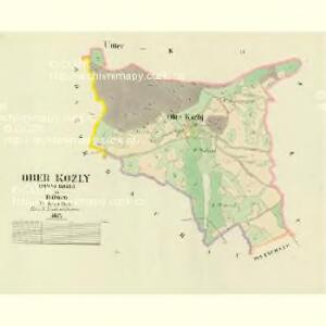 Ober Kozly (Hornj Kozly) - c2070-1-001 - Kaiserpflichtexemplar der Landkarten des stabilen Katasters
