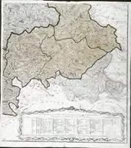 Carte des départements des Hautes Alpes de l'Isere, et de la Drome, no. 4