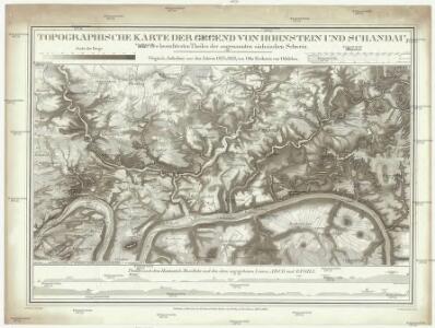 Topographische Karte der Gegend von Hohnstein und Schandau, oder des besuchtesten Theiles der sogenannten Sächsischen Schweiz