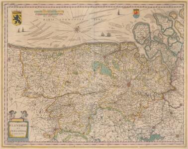 Flandria Et Zeelandia Comitatus. [Karte], in: Novus Atlas, das ist, Weltbeschreibung, Bd. 1, S. 354.