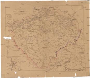Postcours-Karte von Böhmen