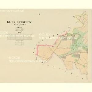 Klein Letschitz (Male Letssice) - c4370-1-001 - Kaiserpflichtexemplar der Landkarten des stabilen Katasters