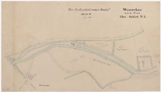 Bauma: Töss von der alten Brücke bei Wellenau bis Tüfenbach; Situationsplan (Töss-Gebiet Nr. 1, Blatt 6)