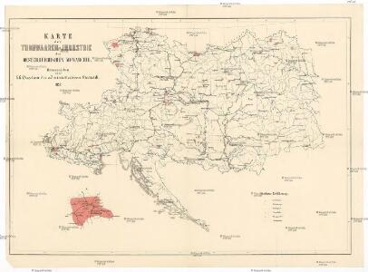 Karte der Thonwaaren-Industrie des Oesterreichischen Monarchie