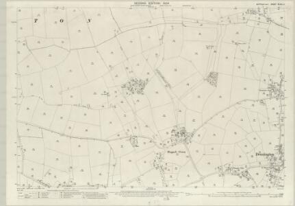 Suffolk XLVIII.4 (includes: Brundish; Dennington; Tannington) - 25 Inch Map