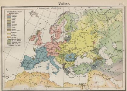 Völkerkarte von Europa