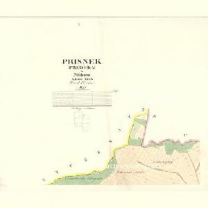 Prisnek (Prziseka) - m2471-1-001 - Kaiserpflichtexemplar der Landkarten des stabilen Katasters