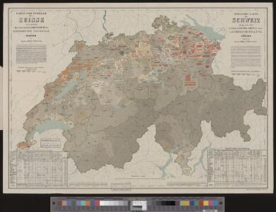 Carte industrielle de la Suisse pour l'année 1882