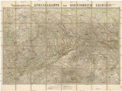 Topographische Specialkarte vom Koenigreich Sachsen