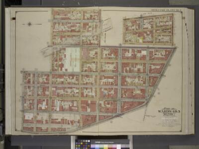 Brooklyn, Vol. 1, Double Page Plate No. 3; Part of    Wards 4 & 5, Section 1; [Map bounded by Prince St., Johnson St., Bridge St.,     Fulton St.; Including  High St., Jay St., Concord St.]; Sub Plan; [Map bounded   by Concord St., Navy St., Pork Ave.
