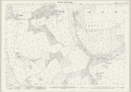 Cornwall XVI.1 (includes: Egloskerry; Laneast) - 25 Inch Map