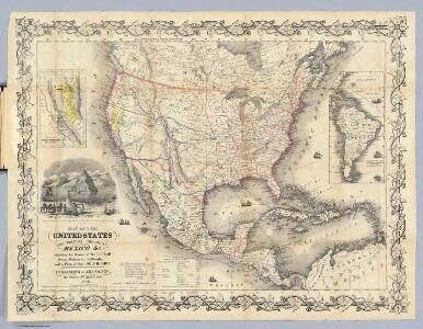 Map Of The United States The British Provinces Mexico &c.