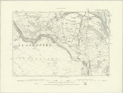 Brecknockshire XLI.SW - OS Six-Inch Map