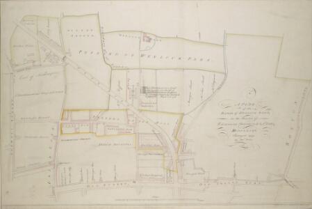A PLAN of the MANOR of WENLOCK BARN in the Parishes of St. Leonard, Shoreditch & St. Luke, MIDDLESEX
