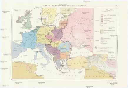 Carte ethnographique de l ́Europe