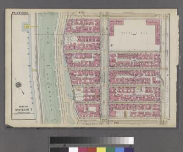 Plate 126: Bounded by W. 116th Street, Amsterdam Avenue, Cathedral Parkway and (Hudson River) Riverside Drive.