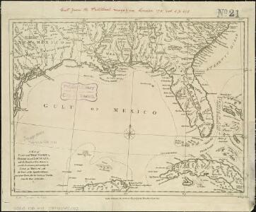 A map of East and West Florida, Georgia, and Louisiana, with the islands of Cuba, Bahama, and the countries surrounding the Gulf of Mexico, with the tract of the Spanish galleons, and of our fleets thro' the Straits of Florida, from the best authorities