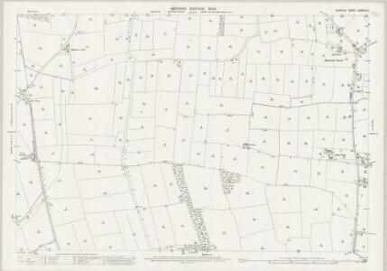 Norfolk LXXXVIII.9 (includes: Brooke; Kirstead; Shotesham; Woodton) - 25 Inch Map