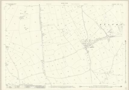 OLD ORDNANCE SURVEY MAP LLANTWIT MAJOR 1914 HAM HOUSE HILLHEAD CHURCH STREET 