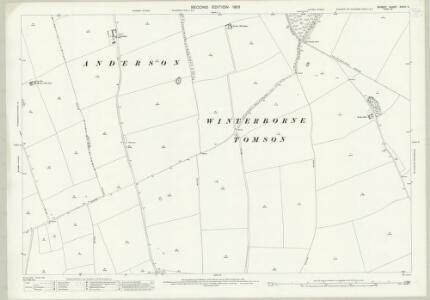 Dorset XXXIII.11 (includes: Anderson; Sturminster Marshall; Winterborne Kingston; Winterborne Zelston) - 25 Inch Map