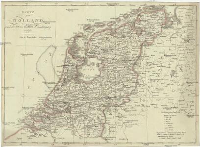 Karte von Holland nach der letzten Gränz-Berichtigung verfasst