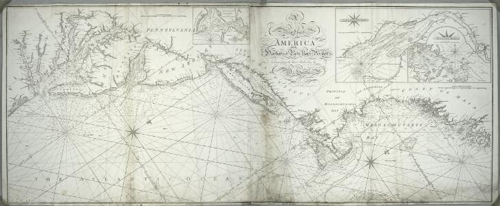 A new chart of America with the harbors of New York, Boston, &c / drawn from the latest authorities by W. Heather, 1799 ; Stephenson sculp.