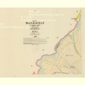 Malleschau (Mallessow) - c4414-1-001 - Kaiserpflichtexemplar der Landkarten des stabilen Katasters