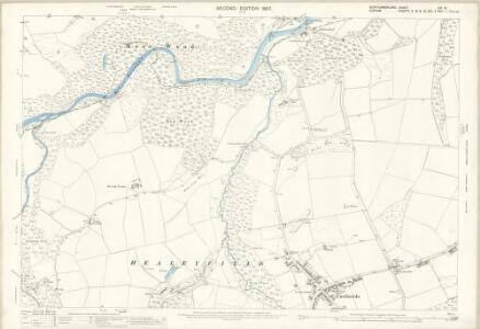 Northumberland (Old Series) CIX.12 (includes: Consett; Healeyfield; Muggleswick; Shotley Low Quarter) - 25 Inch Map