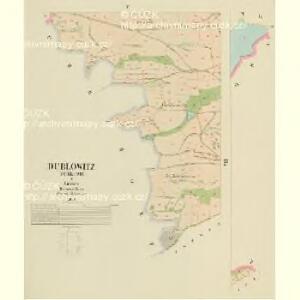 Dublowitz (Dublowic) - c1597-1-004 - Kaiserpflichtexemplar der Landkarten des stabilen Katasters