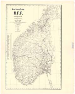 Spesielle kart 106-2: Norges Forsvarsforening N.F.F. overiktskart over foreningens kredse