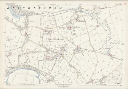 Norfolk XCVIII.7 (includes: Broome; Bungay; Ditchingham; Earsham; Thwaite) - 25 Inch Map