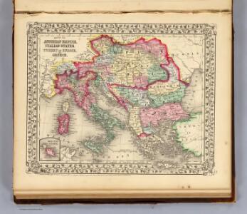 Austrian Empire, Italy, Turkey in Europe, Greece.