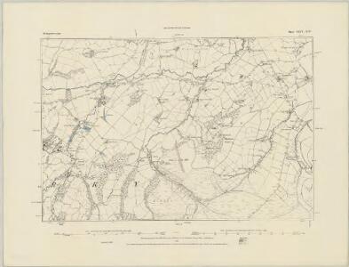 Montgomeryshire XLIV.SW - OS Six-Inch Map