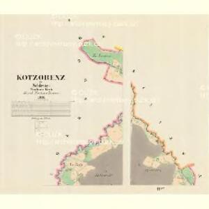 Kotzobenz - m0974-1-001 - Kaiserpflichtexemplar der Landkarten des stabilen Katasters