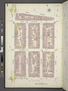 Manhattan, V. 2, Plate No. 3 [Map bounded by 1st St., Essex St., Rivington St., Allen St.]
