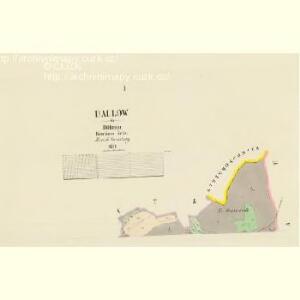Dallow - c1057-1-001 - Kaiserpflichtexemplar der Landkarten des stabilen Katasters